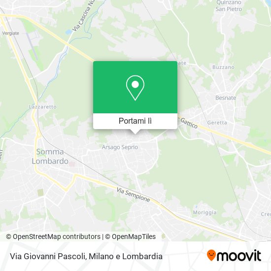 Mappa Via Giovanni Pascoli