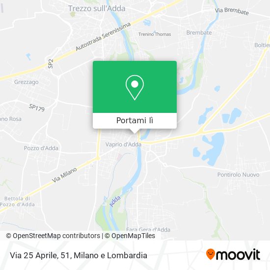 Mappa Via 25 Aprile, 51