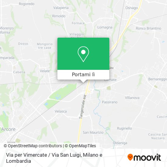 Mappa Via per Vimercate / Via San Luigi