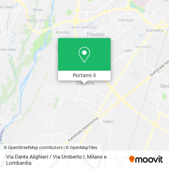 Mappa Via Dante Alighieri / Via Umberto I