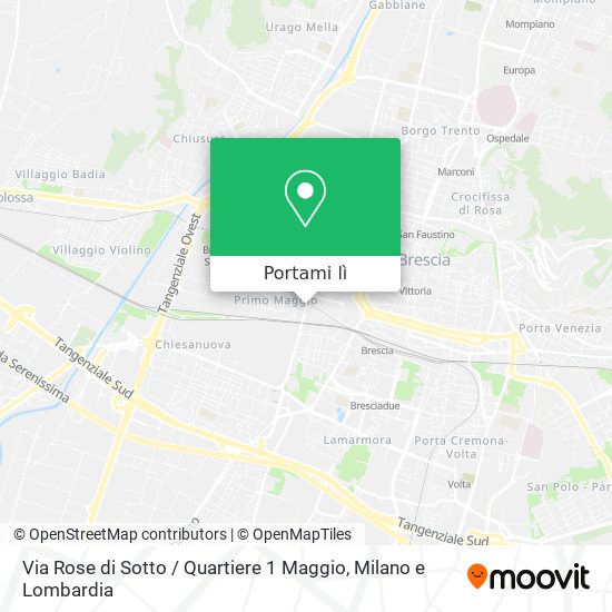 Mappa Via Rose di Sotto / Quartiere 1 Maggio