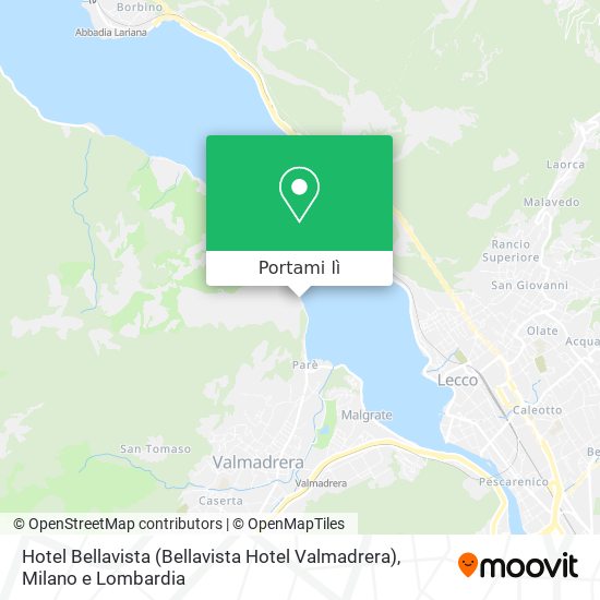 Mappa Hotel Bellavista (Bellavista Hotel Valmadrera)
