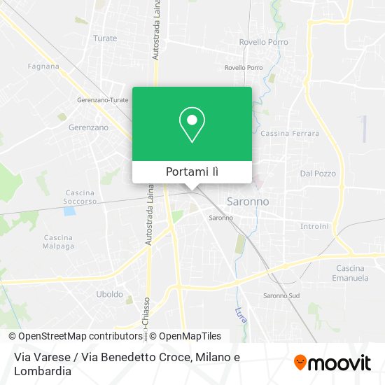 Mappa Via Varese / Via Benedetto Croce