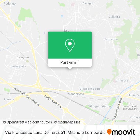 Mappa Via Francesco Lana De Terzi, 51
