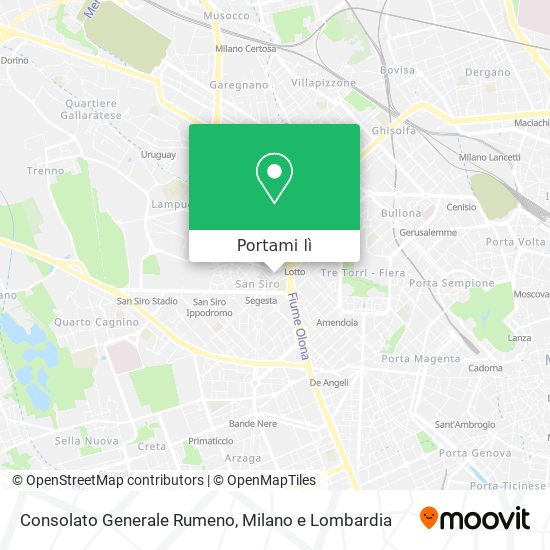 Mappa Consolato Generale Rumeno