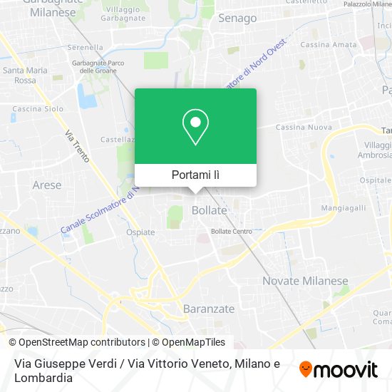 Mappa Via Giuseppe Verdi / Via Vittorio Veneto