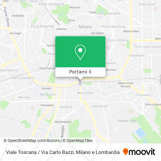 Mappa Viale Toscana / Via Carlo Bazzi