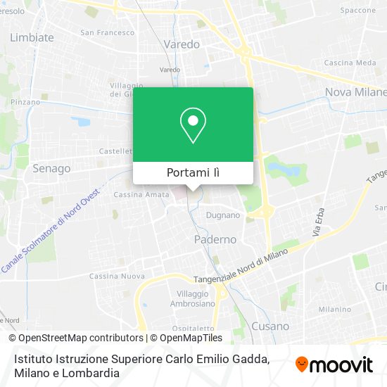 Mappa Istituto Istruzione Superiore Carlo Emilio Gadda