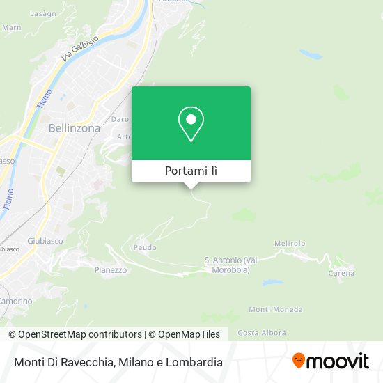 Mappa Monti Di Ravecchia