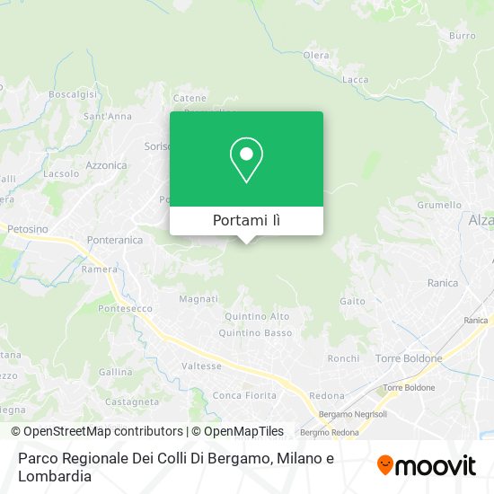 Mappa Parco Regionale Dei Colli Di Bergamo