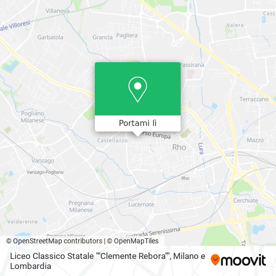 Mappa Liceo Classico Statale ""Clemente Rebora""