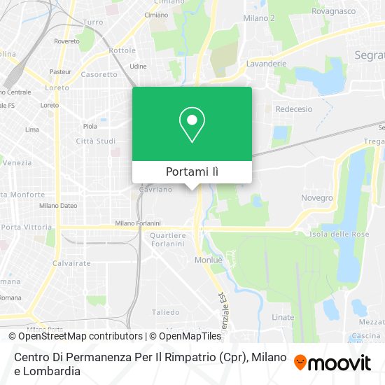 Mappa Centro Di Permanenza Per Il Rimpatrio (Cpr)