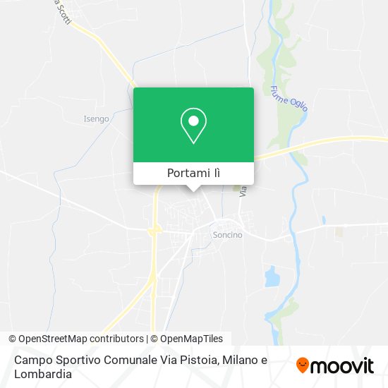 Mappa Campo Sportivo Comunale Via Pistoia