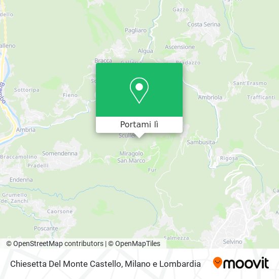 Mappa Chiesetta Del Monte Castello
