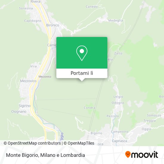 Mappa Monte Bigorio