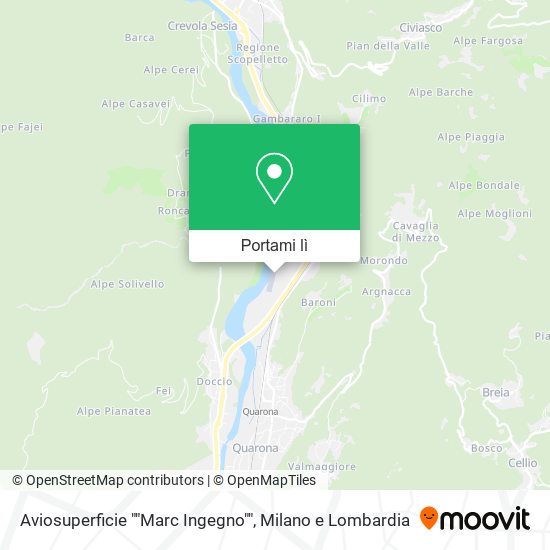 Mappa Aviosuperficie ""Marc Ingegno""