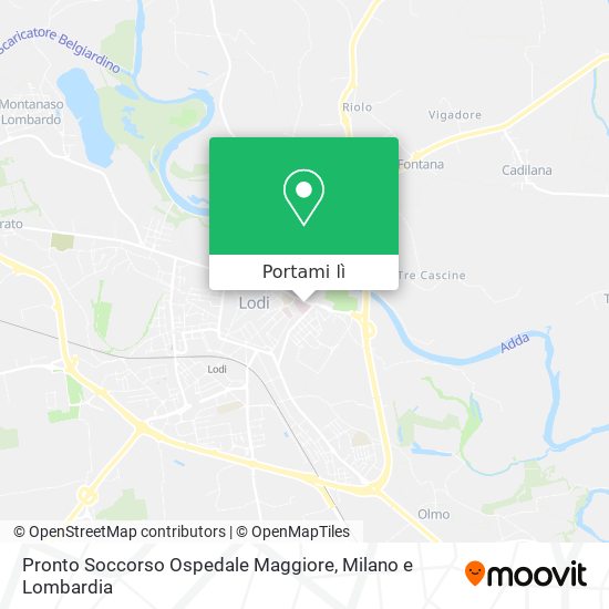 Mappa Pronto Soccorso Ospedale Maggiore