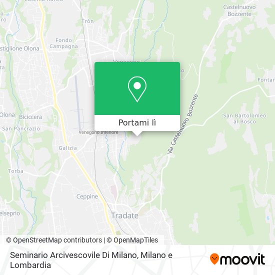 Mappa Seminario Arcivescovile Di Milano