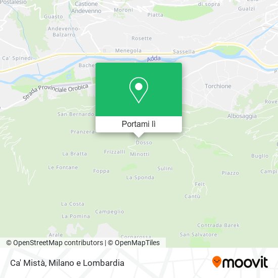 Mappa Ca' Mistà