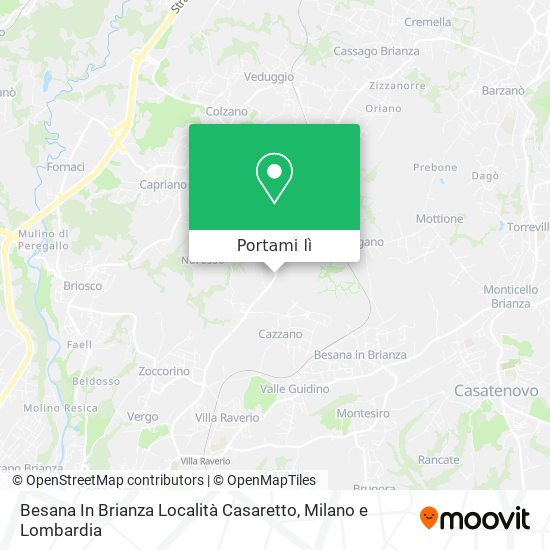 Mappa Besana In Brianza Località Casaretto