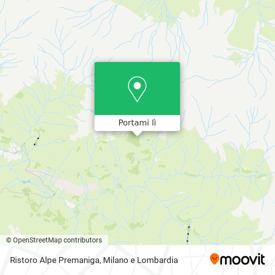Mappa Ristoro Alpe Premaniga
