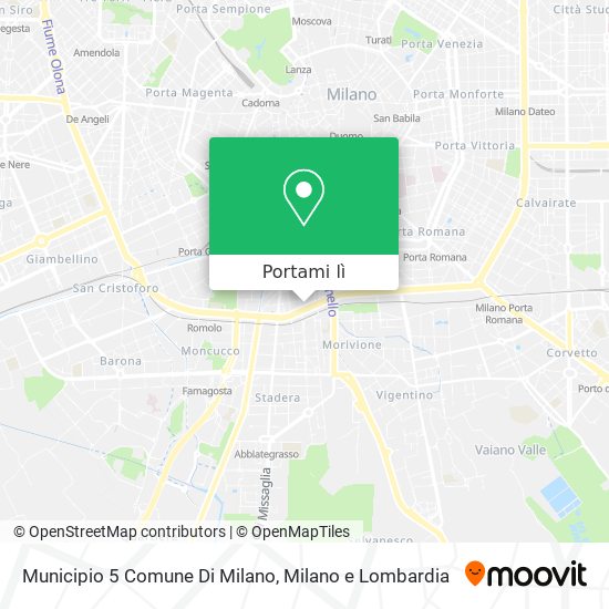 Mappa Municipio 5 Comune Di Milano