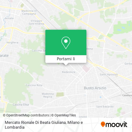 Mappa Mercato Rionale Di Beata Giuliana