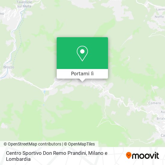 Mappa Centro Sportivo Don Remo Prandini