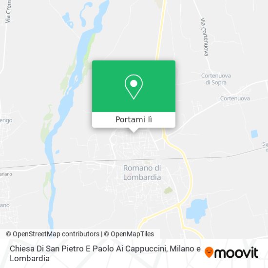 Mappa Chiesa Di San Pietro E Paolo Ai Cappuccini