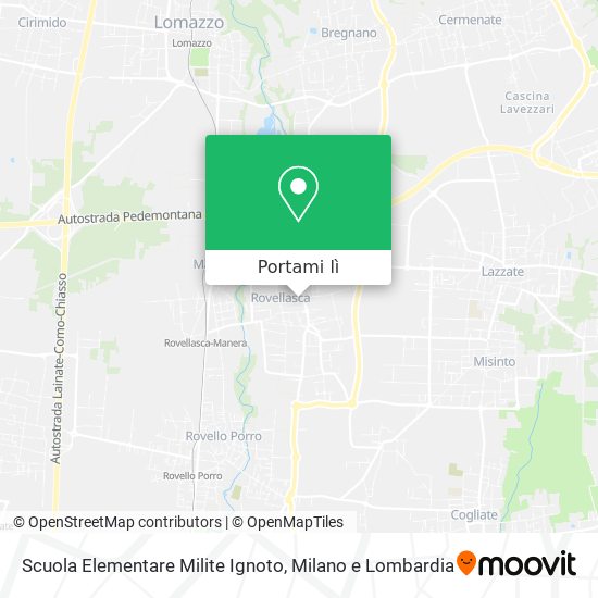 Mappa Scuola Elementare Milite Ignoto