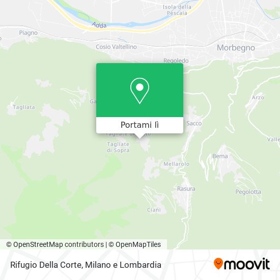 Mappa Rifugio Della Corte