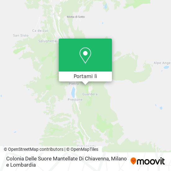 Mappa Colonia Delle Suore Mantellate Di Chiavenna
