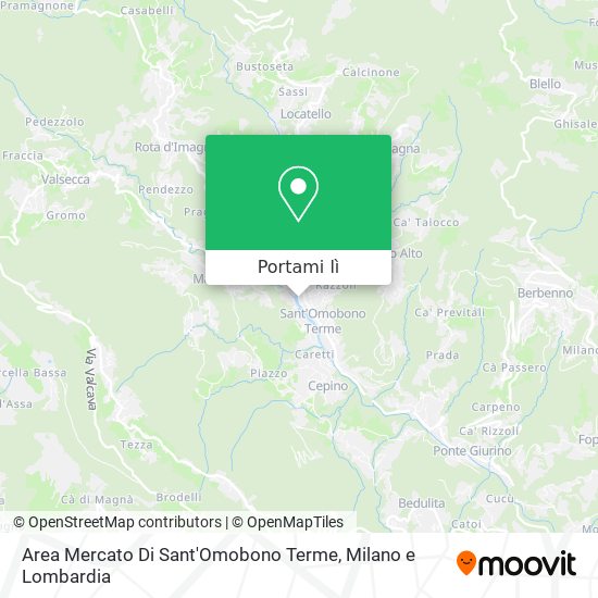 Mappa Area Mercato Di Sant'Omobono Terme