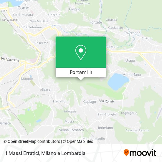 Mappa I Massi Erratici