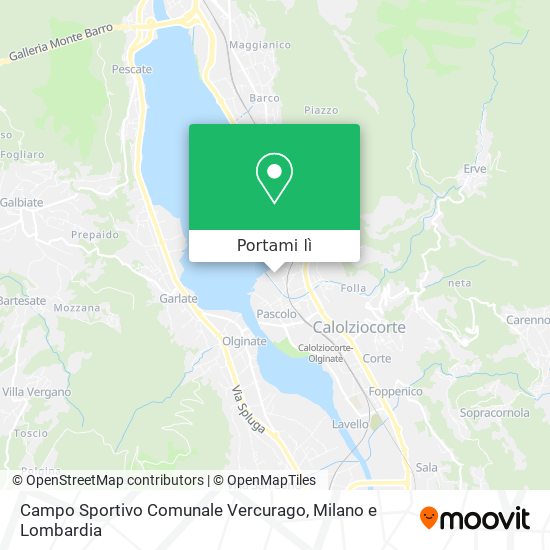 Mappa Campo Sportivo Comunale Vercurago