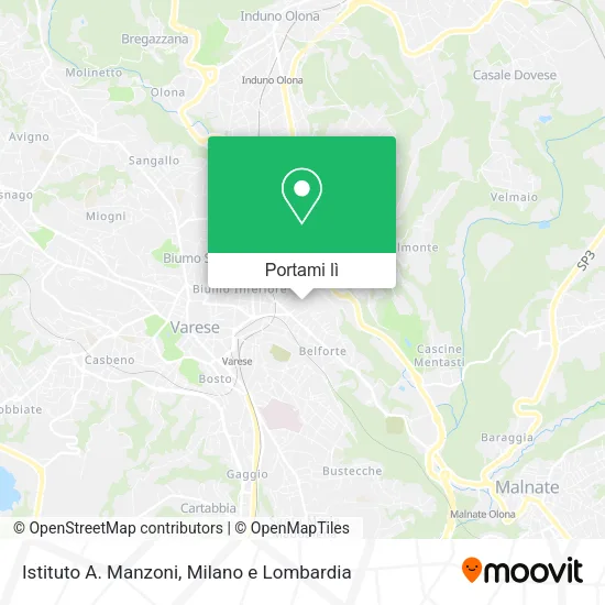 Mappa Istituto A. Manzoni