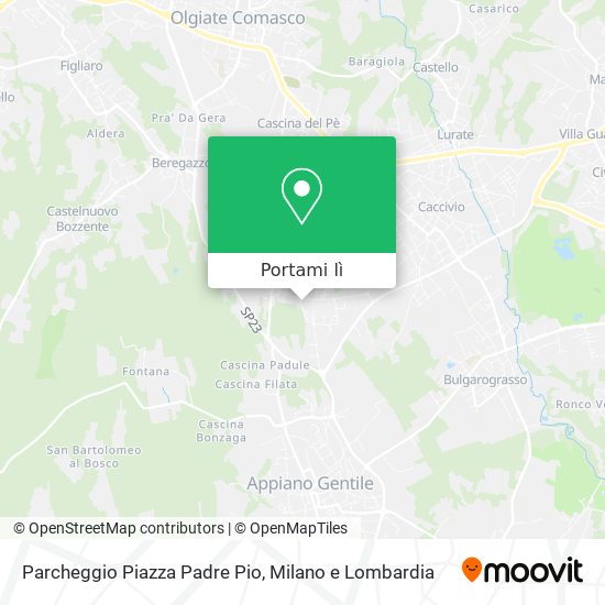 Mappa Parcheggio Piazza Padre Pio