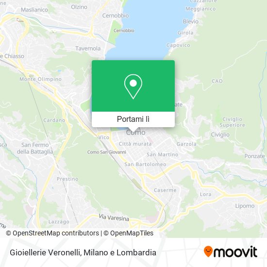 Mappa Gioiellerie Veronelli