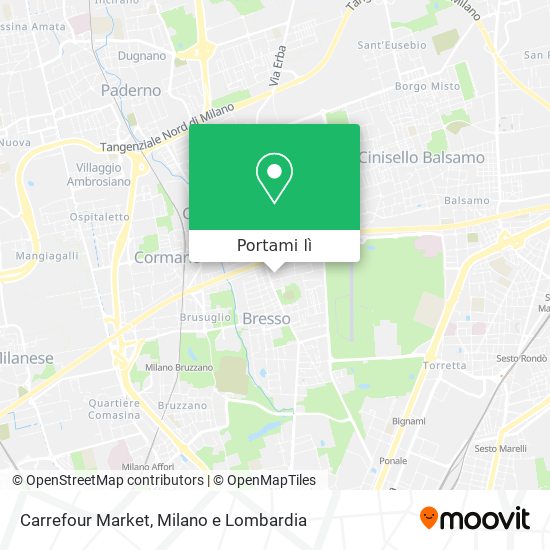 Mappa Carrefour Market