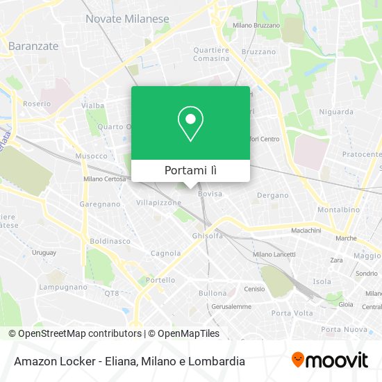 Mappa Amazon Locker - Eliana