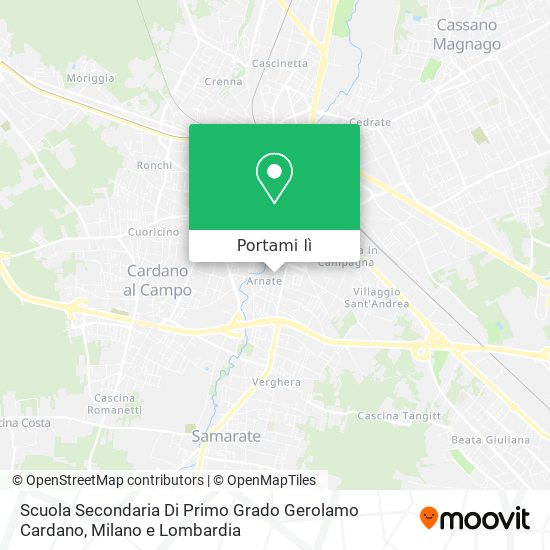 Mappa Scuola Secondaria Di Primo Grado Gerolamo Cardano