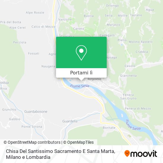 Mappa Chisa Del Santissimo Sacramento E Santa Marta