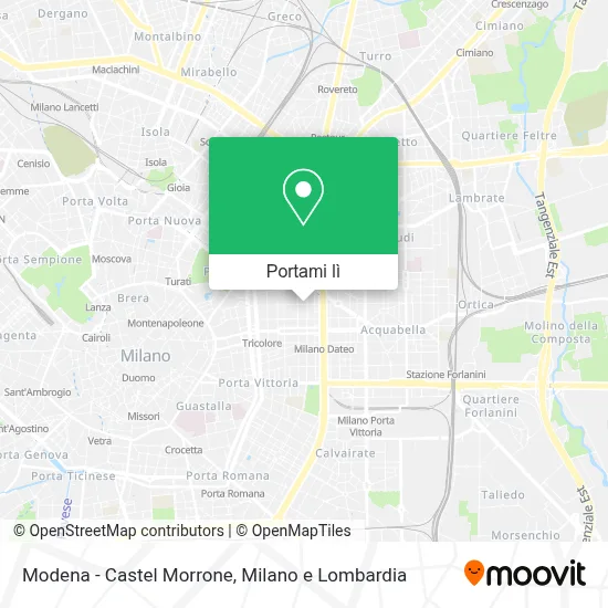 Mappa Modena - Castel Morrone