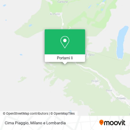 Mappa Cima Piaggio