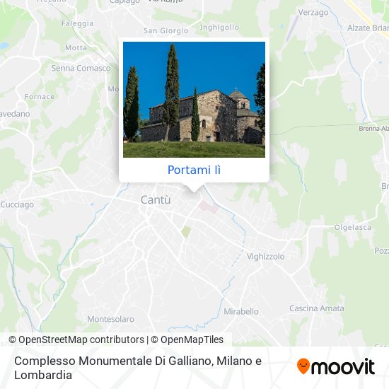 Mappa Complesso Monumentale Di Galliano