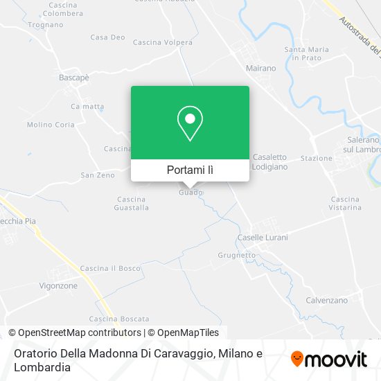 Mappa Oratorio Della Madonna Di Caravaggio
