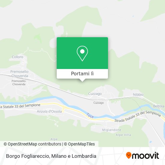 Mappa Borgo Fogliareccio