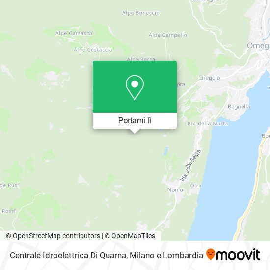Mappa Centrale Idroelettrica Di Quarna