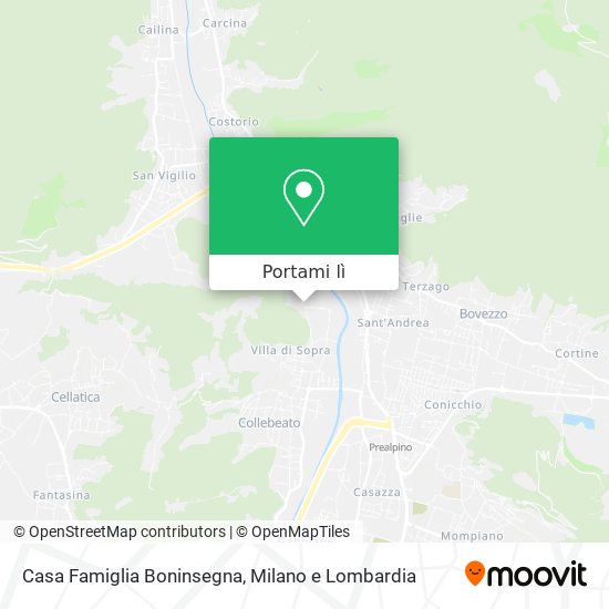 Mappa Casa Famiglia Boninsegna