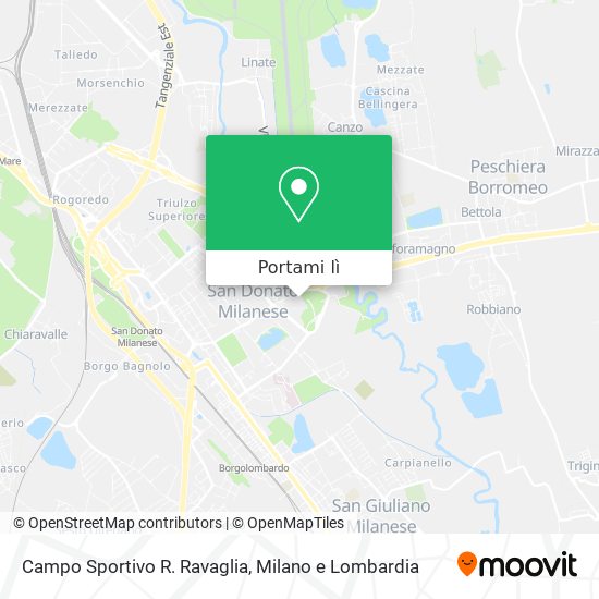 Mappa Campo Sportivo R. Ravaglia